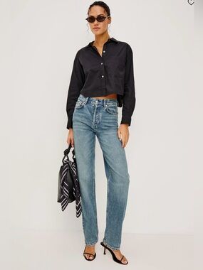 RAILS Topanga High Rise Straight Leg Jeans Desert Sky Wash Size 27